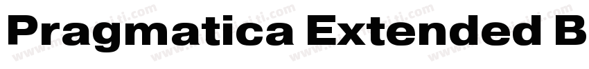 Pragmatica Extended Black字体转换